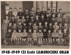 ECOLE LAMORICIERE GARCONS 1948 CE1